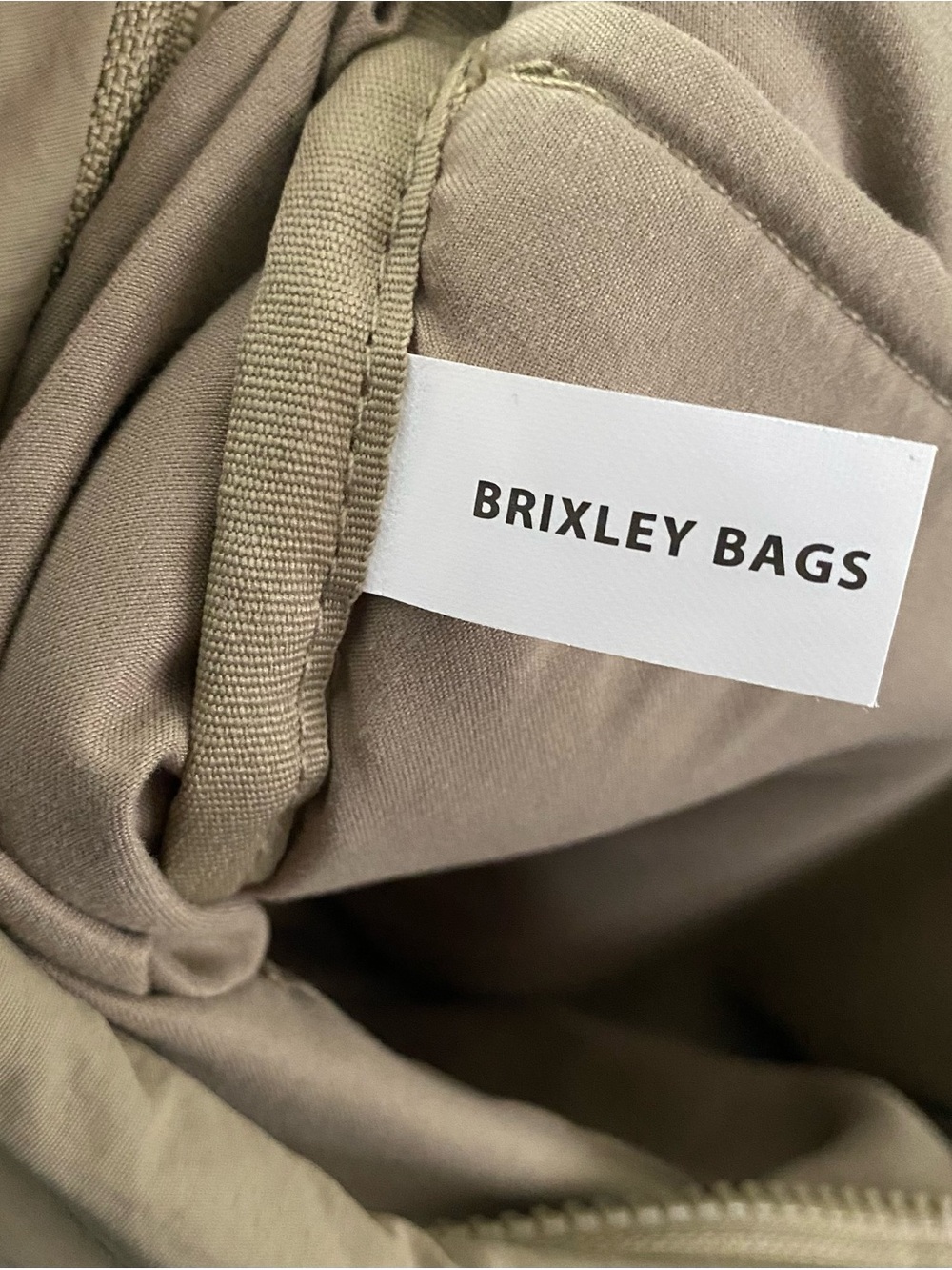 Brixley Sand Crescent Bag Sling Bag with Branded Strap - Picture 13 of 16